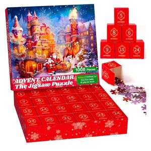 Advent Calendar 2025 Adult Teens, Jigsaw Puzzle 1008 Pieces